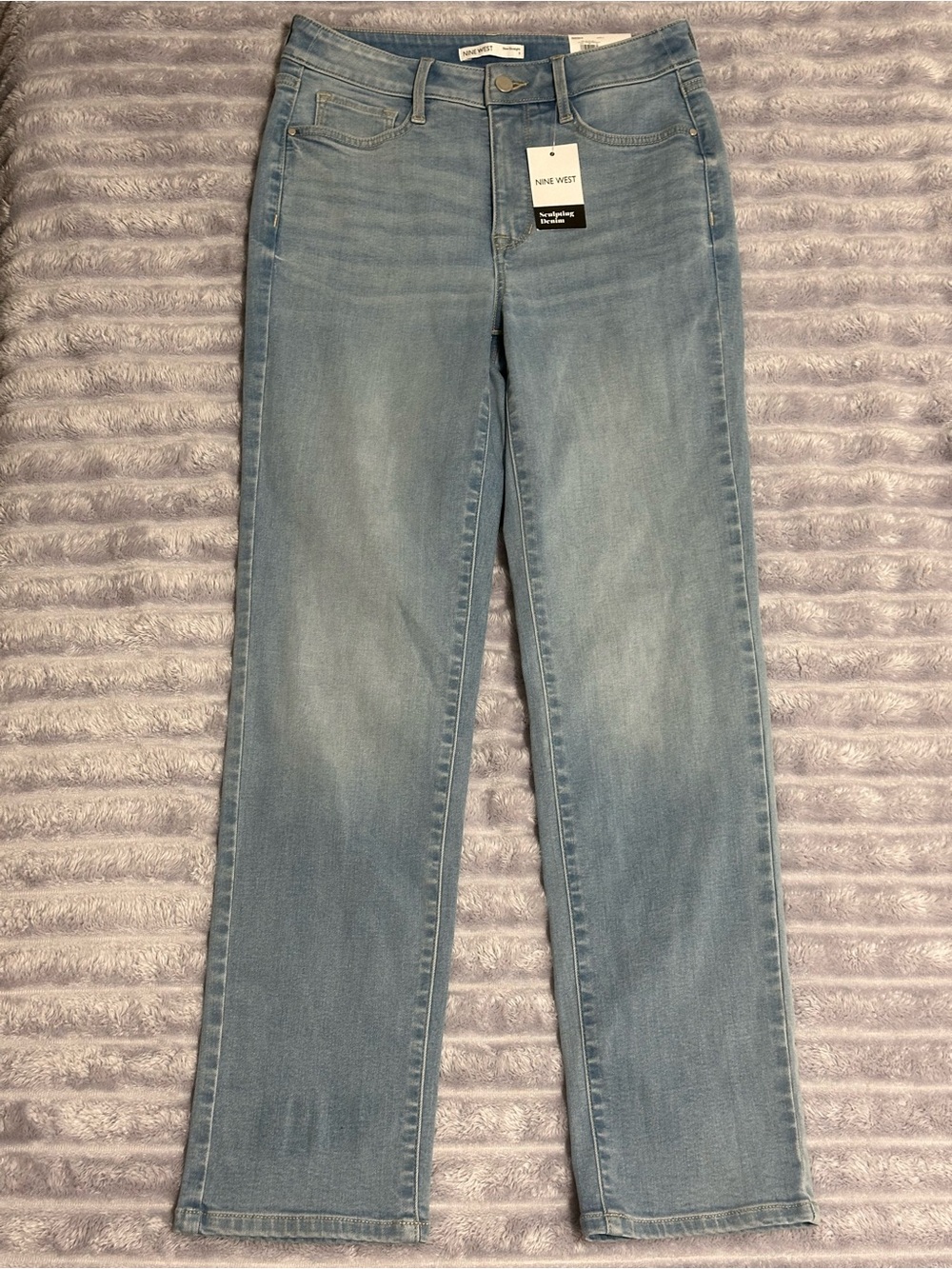 Nine West Light Wash Straight Leg Jeans - Women's
